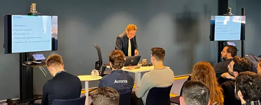 Professor Dr. Bertrand Meyer's visit to various institutions in Bulgaria.