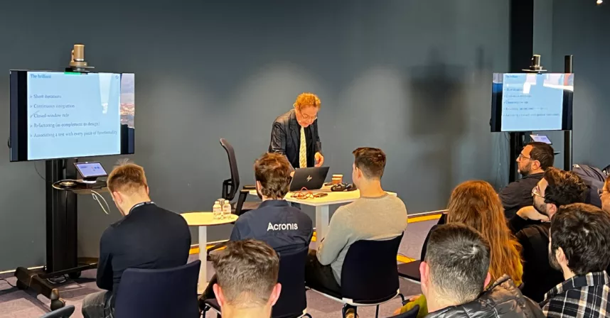 Professor Dr. Bertrand Meyer's visit to various institutions in Bulgaria.