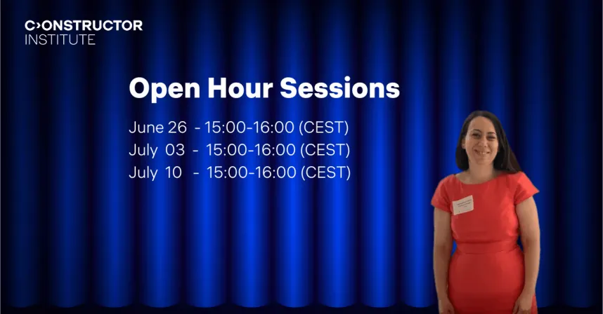 Constructor Institute's Open Hour Sessions
